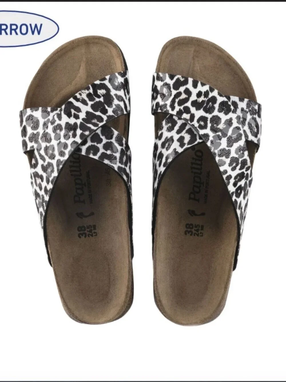 Birkenstock Papillio Daytona Leopard Print Platform Sandals Narrow EU39 US8-8.5